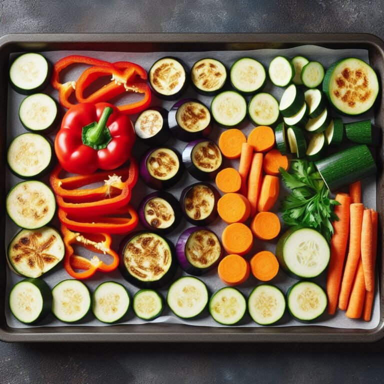 Légumes sur un plateau