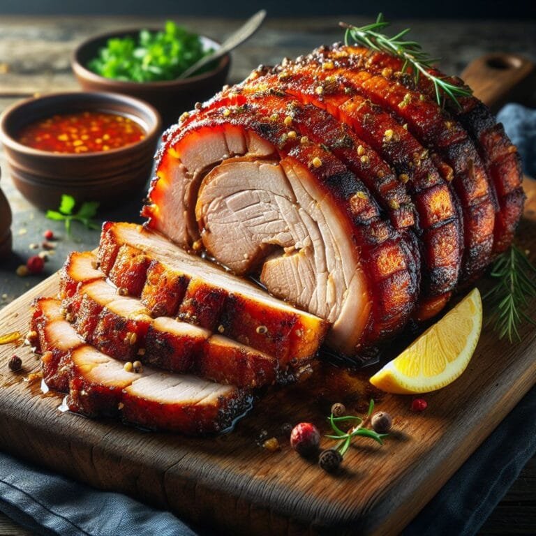 Bondiola de Cerdo al Horno en Rodajas