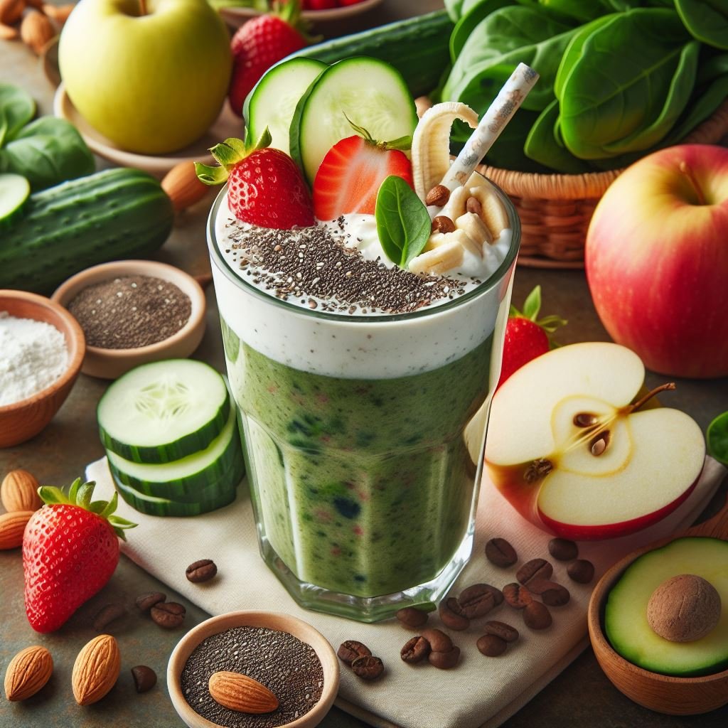 Fruit and vegetable smoothie / you can prepare it with other ingredients