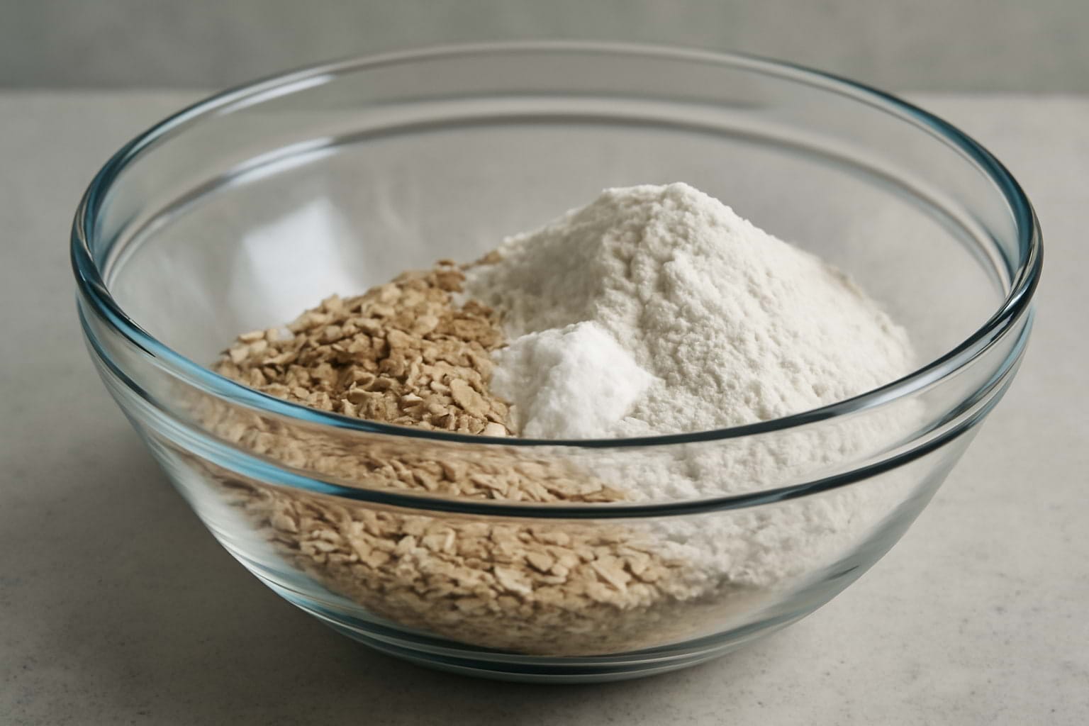 Mezcla de avena y harina